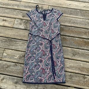 Talbots Cotton Paisley Print Dress